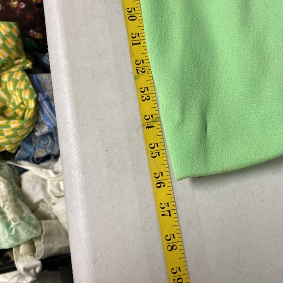 Vintage style green dress ankle length has a belt ties in back size SM f… - Picture 5 of 8